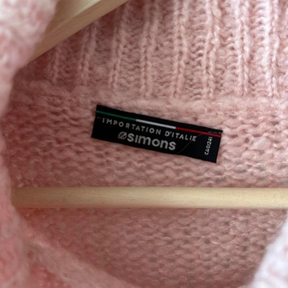 Pink cozy oversized knit sweater - Picture 5 of 5